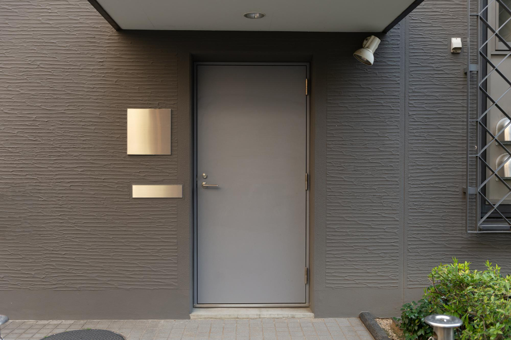 Champaign Solid Steel Front Door